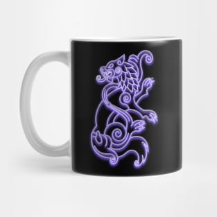 Fenrir Wolf -violet neon Mug